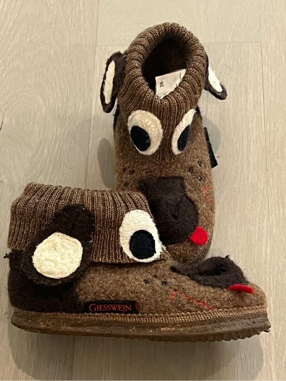 Giesswein wool boot slippers for kids size 26 (US 9.5)